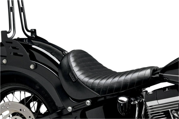 Le Pera - Black Pleated Bare Bones Solo Seat fits '11-'13 FXS, '12-'15 FLS Models