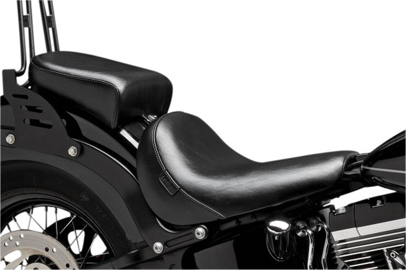 Le Pera - Black Deluxe Smooth Bare Bones Pillion Pad fits '11-'13 FXS, '12-'15 FLS Models