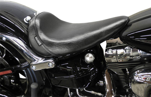 Le Pera - Black Smooth Bare Bones Solo Seat fits '13-'17 FXSB Model