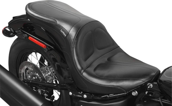 Le Pera - Black Stitched Maverick Seat without Backrest fits '18-'24 FXBB/​FXBBS/​FXST, '18-'21 FLSL Models