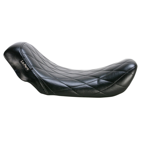 Le Pera - Black Bare Bones Solo Seat fits '06-'17 FLD/​FXD/​FXDWG Models