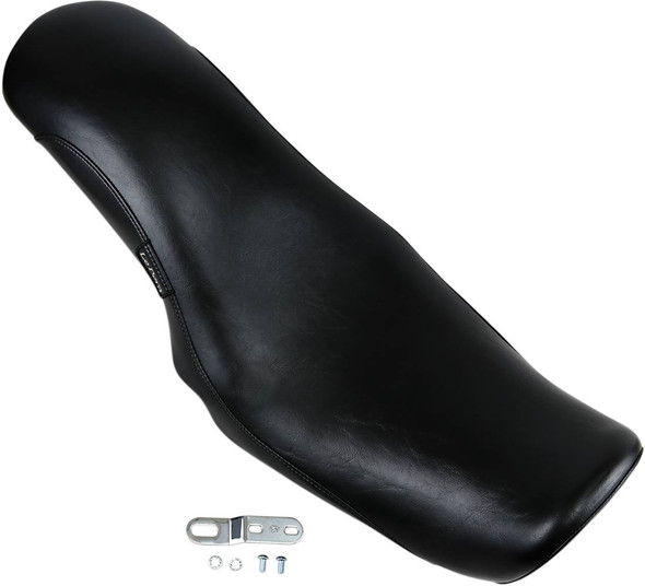 Le Pera - Black King Cobra 2-Up Seat fits '06-'17 FLD/​FXD/​FXDWG/​FXDB/​FXDC/​FXDF/​FXDL Models