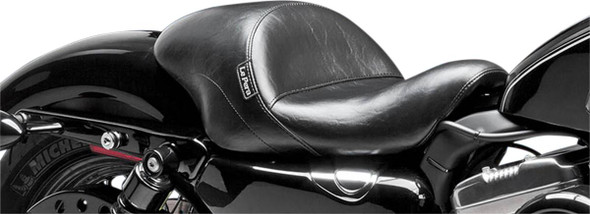 Le Pera - Black Smooth Aviator Up Front Solo Seat fits '04-'06, '10-'22 Sportster Models w/ 3.3 Gal. Tank (Except RH Sportster)