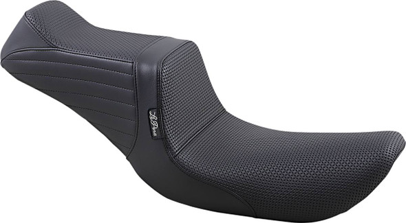 Le Pera - LN-581BW - Tailwhip Seat - Basketweave - Black - FXD '96-'03