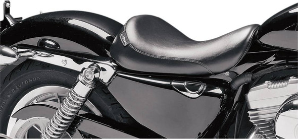 Le Pera - Black Smooth Silhouette Solo Seat fits '04-'06, '10-'22 Sportster 883/​1200 Models w/ 3.3 Gal. Tank