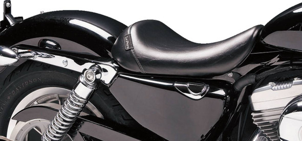 Le Pera - Black Smooth Bare Bones Solo Seat fits '04-'06, '10-'22 Sportster 883/​1200 Models w/ 3.3 Gal. Tank