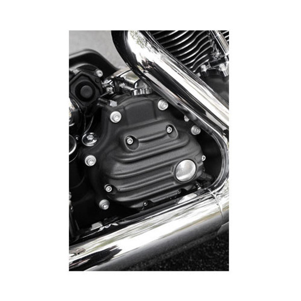 EMD - Ribbed Rocker Covers fit '84-'99 Big Twin Evo - Black