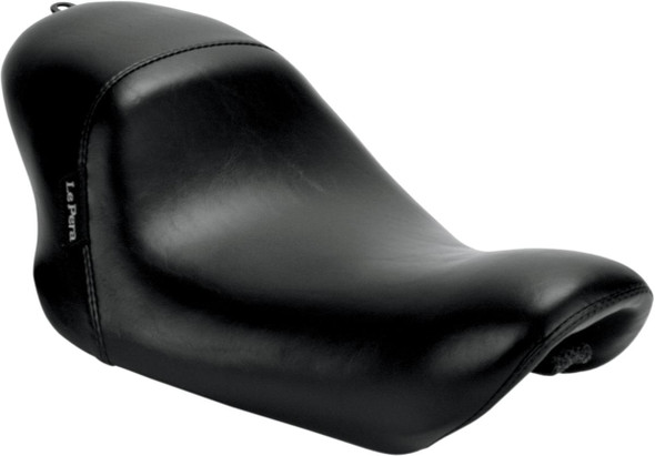 Le Pera - Black Smooth Bare Bones Solo Seat fits '07-'09 Sportster Models w/ 3.3 Gal. Tank