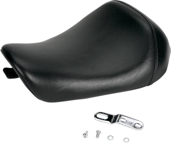 Le Pera - Black Smooth Bare Bones Solo Seat fits '04-'06, '10-'20 Sportster 883/​1200 Models w/ 4.5 Gal. Tank