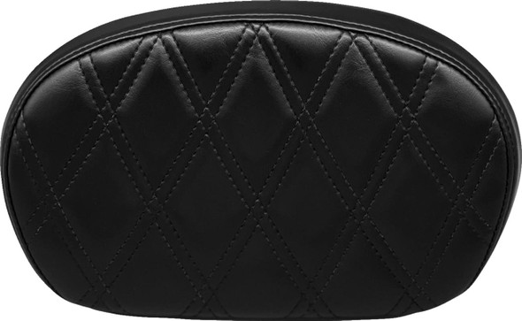 Le Pera - L-SBP02DD-SH - Sissy Bar Pad - Medium - Double Diamond - Shiny Black