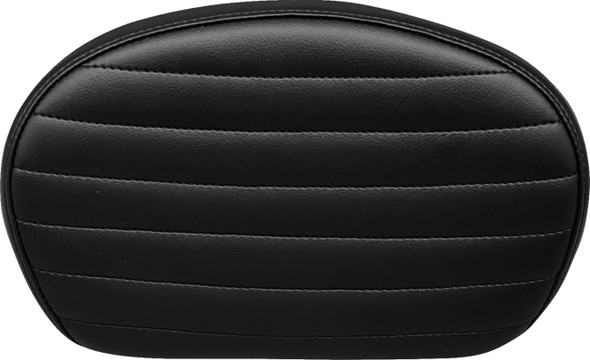 Le Pera - L-SBP02PT-DULL - Sissy Bar Pad - Medium - Pleated - Dull Black