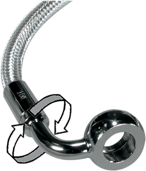 Magnum Shielding - 36464SW - Brake Line - 90/180° - 64" - Sterling Chromite II