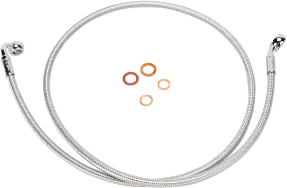 Magnum Shielding - 56154SW - Brake Line - 35/90° - 54" - Polished Stainless