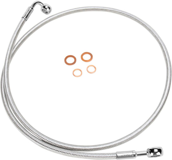 Magnum Shielding - 56450SW - Brake Line - 180/90° - 50" - Polished Stainless