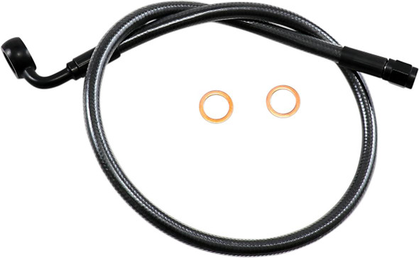 Magnum Shielding - AS478024 - Brake Line - 12mm-90° - 24" - Black Pearl