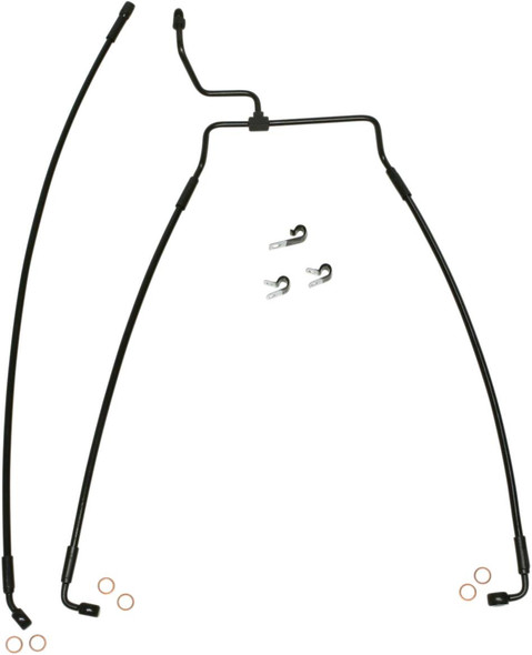 Magnum Shielding - SBB1313-33 - Brake Line - Front - XR - Black