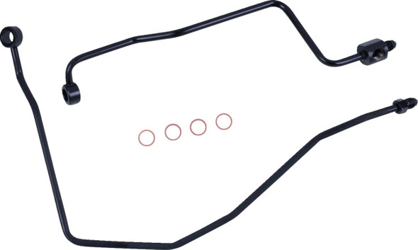 Magnum Shielding - AS4624 - Brake Line Kit - MC to HCU - Rear - Black Pearl