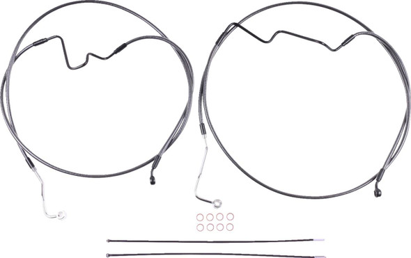 Magnum Shielding - AS470162RAD - Brake Line Kit - Lower - BP - +2" - 35° Radial