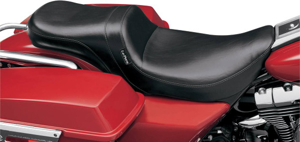 Le Pera - Black Smooth Daytona 2-Up Seat without Backrest fits '02-'07 FLHR Model