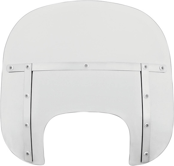 Memphis Shades - MEM6000 - Fats Windshield - Clear - 13" - FLFB/S