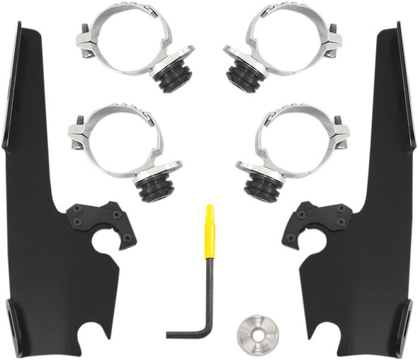 Memphis Shades - MEB2016 - Batwing - Mounting Kit - Black - FXDL