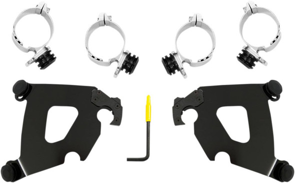 Memphis Shades - MEB2034 - Cafe Mounting Kit - Black - FXLR