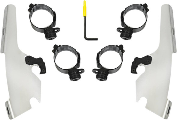 Memphis Shades - MEK2046 - Fats/Slim Mounting Kit - Polished - FLFB