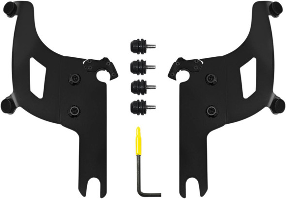 Memphis Shades - MEB2042 - Bullet Mounting Kit - Black - FLHRS/XS