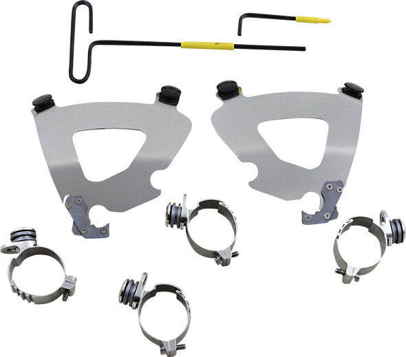 Memphis Shades - MEK2057 - Gauntlet Mounting Kit - Polished - XL