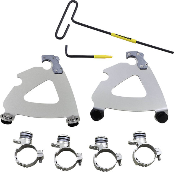 Memphis Shades - MEK2064 - Road Warrior Trigger-Lock Mounting Kit - Polished - XL