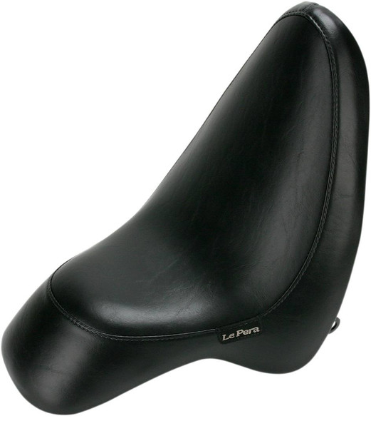Le Pera - LX-280 - Silhouette Solo Seat - Smooth/Bullet - Black - Softail '00-'07