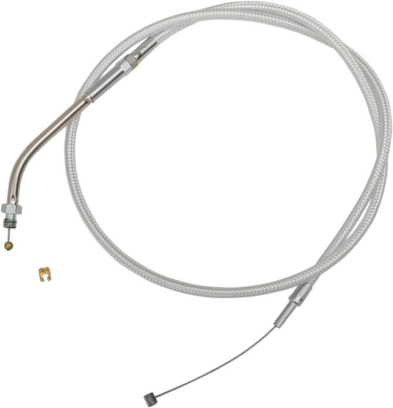 Magnum Shielding - 3301 - Sterling Chromite II® Braided Throttle Cable for Harley-Davidson - 32-1/2"