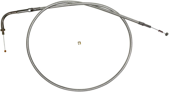 Magnum Shielding - 3473S - Sterling Chromite II® Braided Idle Cable for Harley-Davidson - 38-3/4"