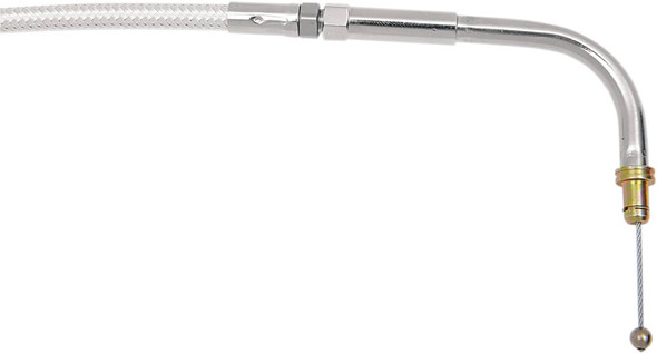 Magnum Shielding - 3486S - Sterling Chromite II® Braided Idle Cable for Harley-Davidson - 41-3/4"