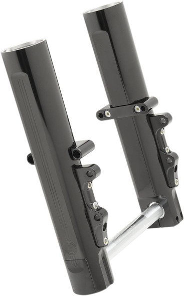 Performance Machine (Pm) - 0208-2096-B - Fork Leg Kit - Black - Lower - Dual Disc - '14-'20 FL
