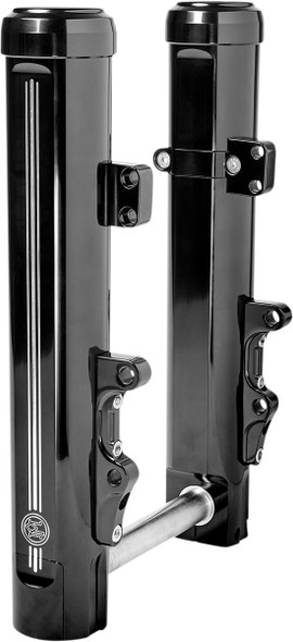 Performance Machine (Pm) - 0208-2181-B - Fork Dust Caps - 49 mm - Black Anodized
