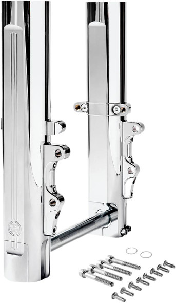 Performance Machine (Pm) - 0208-2173-CH - Fork Legs - Chrome - Lower - Dual Disc