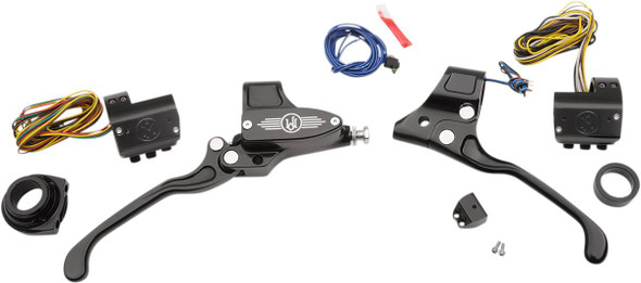 Performance Machine (Pm) - 0062-4019-BM - Handlebar Control Kit - Cable - 9/16" Master Cylinder - Black