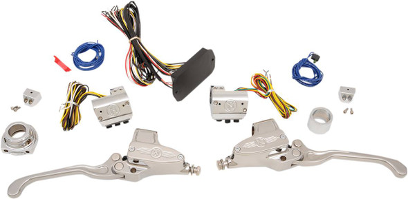 Performance Machine (Pm) - 0062-4024-CH - CAN-Bus Handlebar Control Kit - Hydraulic - 9/16" Master Cylinder - Chrome