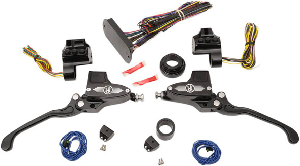 Performance Machine (Pm) - 0062-4025-BM - CAN-Bus Handlebar Control Kit - Hydraulic - 9/16" Master Cylinder - Black