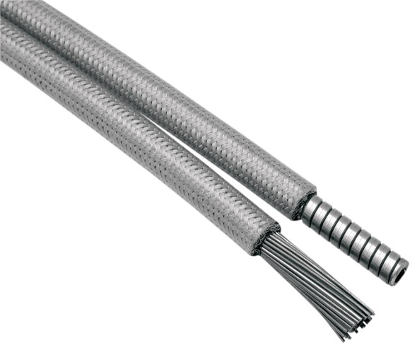 Motion Pro - 67-0380 - Armor Coat Braided Stainless Steel Clutch Cable - Longitudinally Wound - 65-1/2"