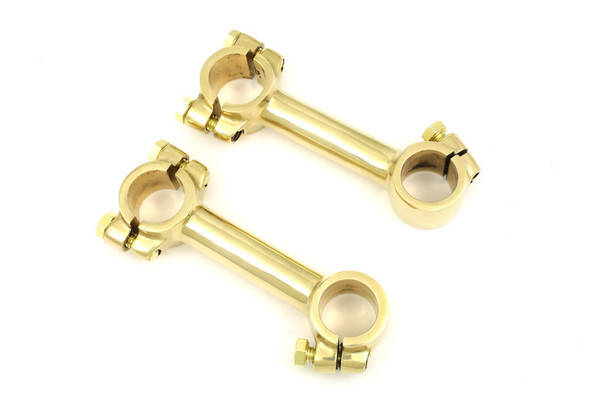 V-Twin - 4" Brass Dog Bone Riser Set