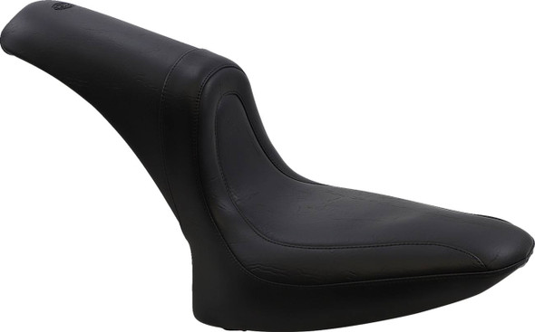 Mustang - Black Stitched Fastback™ Seat fits '00-'05 FXST, '00-'07 FLST Models (Except FXSTD/​FLSTN, '07 FLSTF)