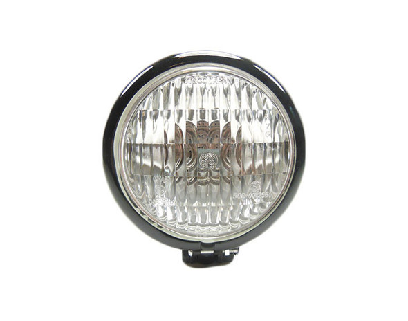 Motorcycle Supply Co. - Black 4.5" Headlight - Clear Lens