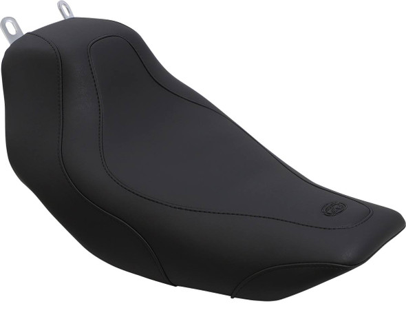 Mustang - 76350 - Seat - Tripper™ Solo - without Backrest - Stitched - Black - Road King