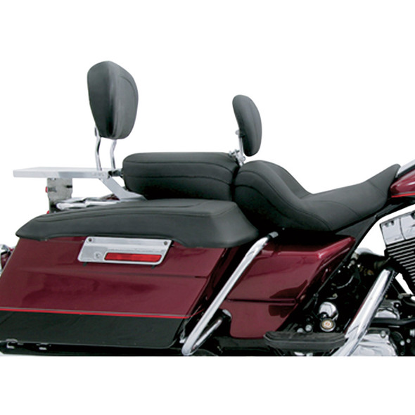 Mustang - Plain Lowdown Seat with Driver Backrest fits '99-'07 FLHR/​FLHX Models