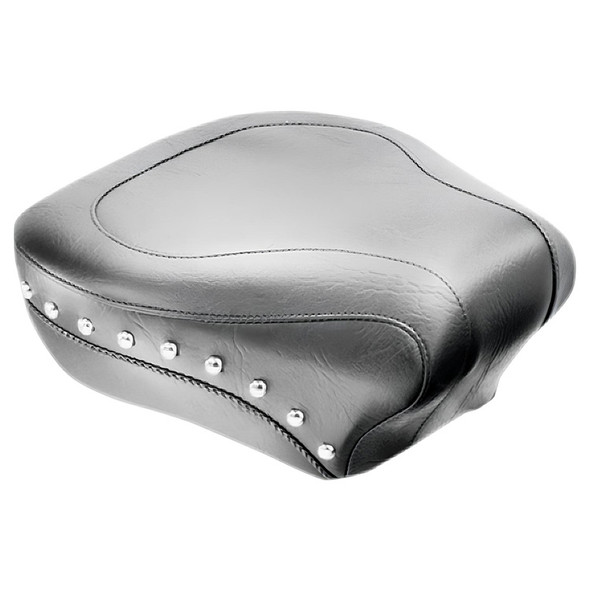 Mustang - Black Wide Rear Seat fits '07-'15 FLSTC, '00-'07 FLSTS/C Models