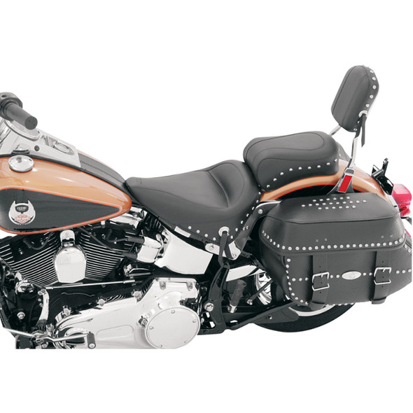 Mustang - Studded Rear Seat fits '07-'17 FLSTC/​FLSTN, '00-'07 FLSTS/C Models