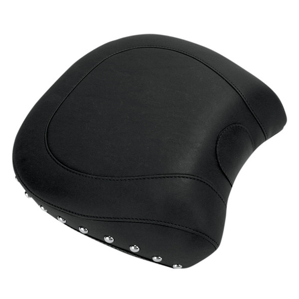 Mustang - Black Wide Rear Seat fits '06-'10 FXST, '07-'17 FLSTF/B, '08-'11 FLSTSB Models