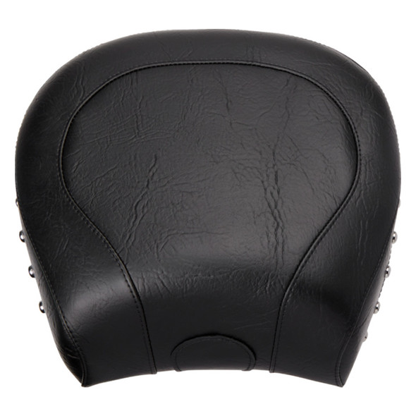 Mustang - Black Studded Wide Rear Seat fits '07-'15 FLSTC, '00-'07 FLSTS/C Models